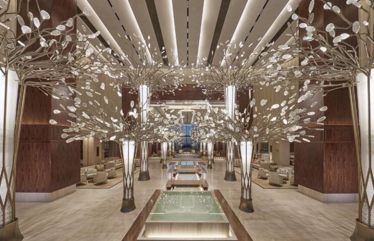 Mandarin Hotel - Dubai- White Travertine 1